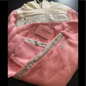 Toddler Girl Pink Juicy Couture Jogging Set